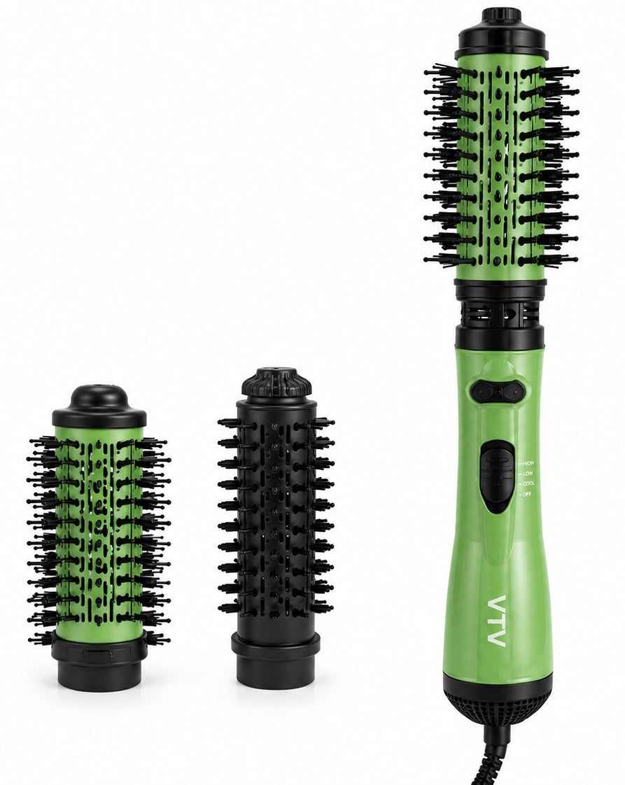 🥑 Cepillo Secador Giratorio 360° Aguacate – 2000W + 2 Cepillos